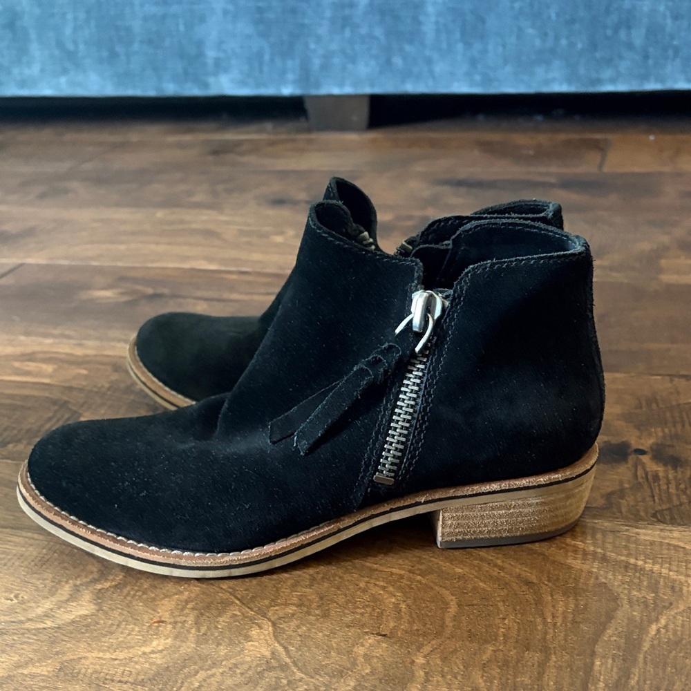 Dolce Vita Black Suede Sutton Bootie - 8 - Picture 3 of 8
